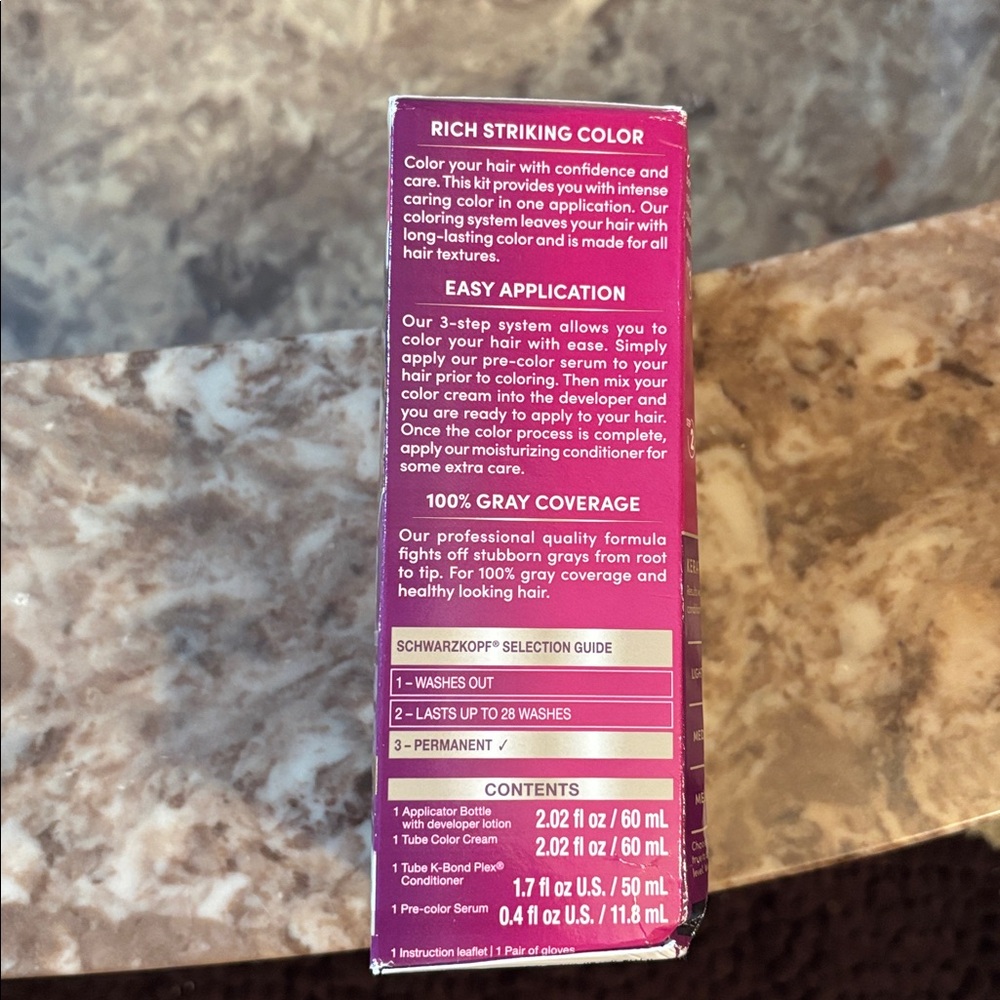 Keratin Color Medium Auburn Hair Dye - Picture 4 of 4